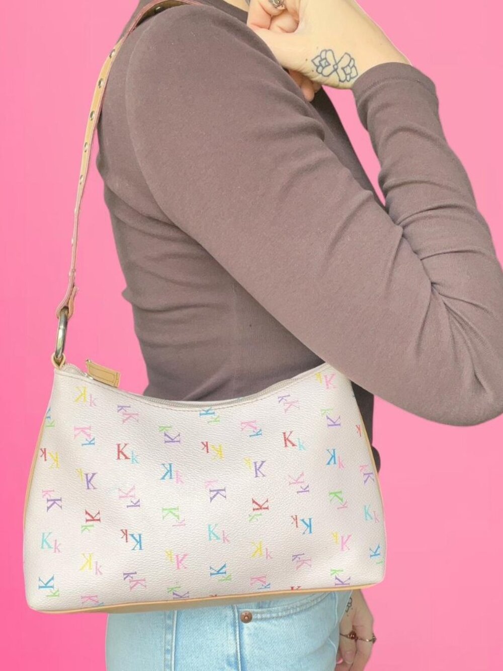 Vintage Y2K K initial bag